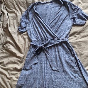 LL BEAN blue dress